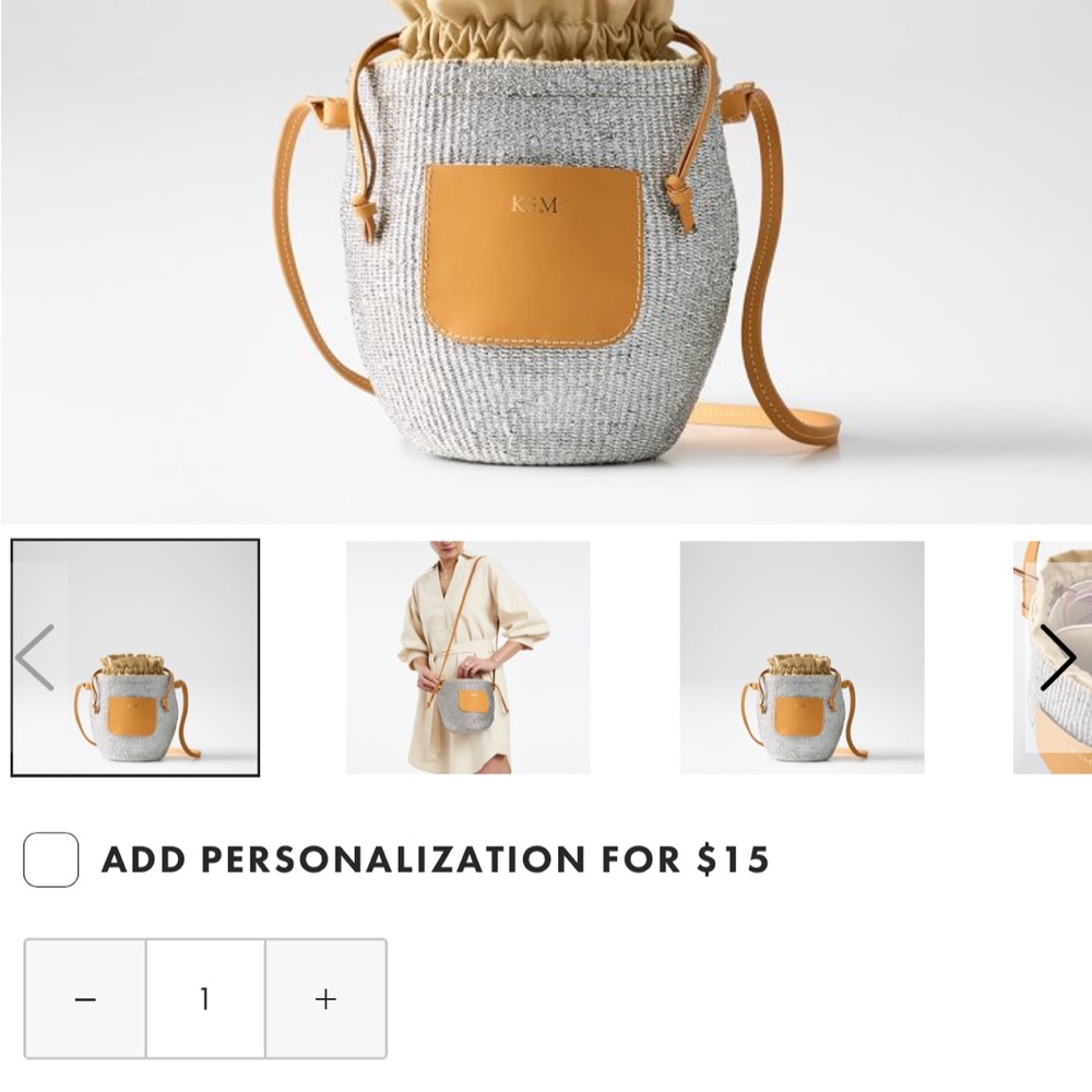 Mark & Graham HANDWOVEN METALLIC CROSSBODY